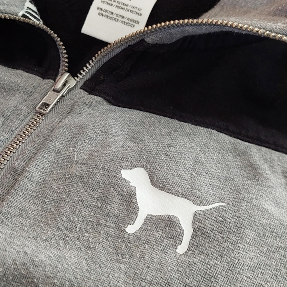 PINK Zip Up Sweatshirt Sz Small - Picture 2 of 4